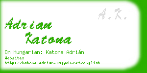 adrian katona business card